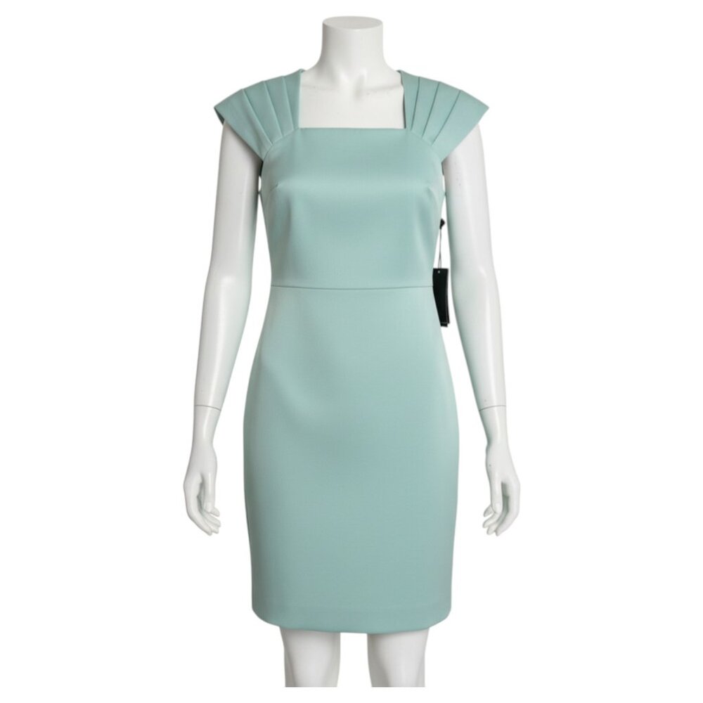 Alice + Olivia Kiro Blue Pleated Mini Dress XS NWT